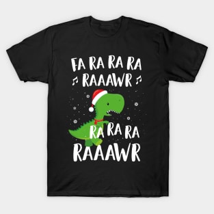 Dinosaur Shirt For Boys Fa Ra Ra Ra Ra T Rex Funny Christmas T-Shirt